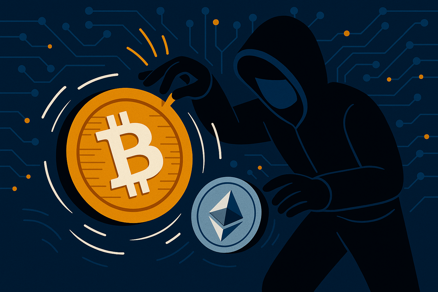 Infographic showing top 10 biggest crypto hacks in history